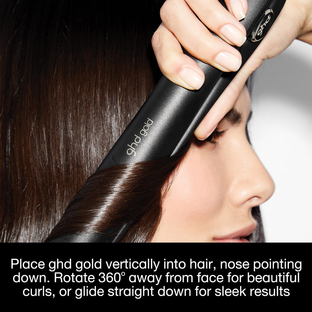 ghd Gold Styler Flat Iron Hair Straightener, Black
