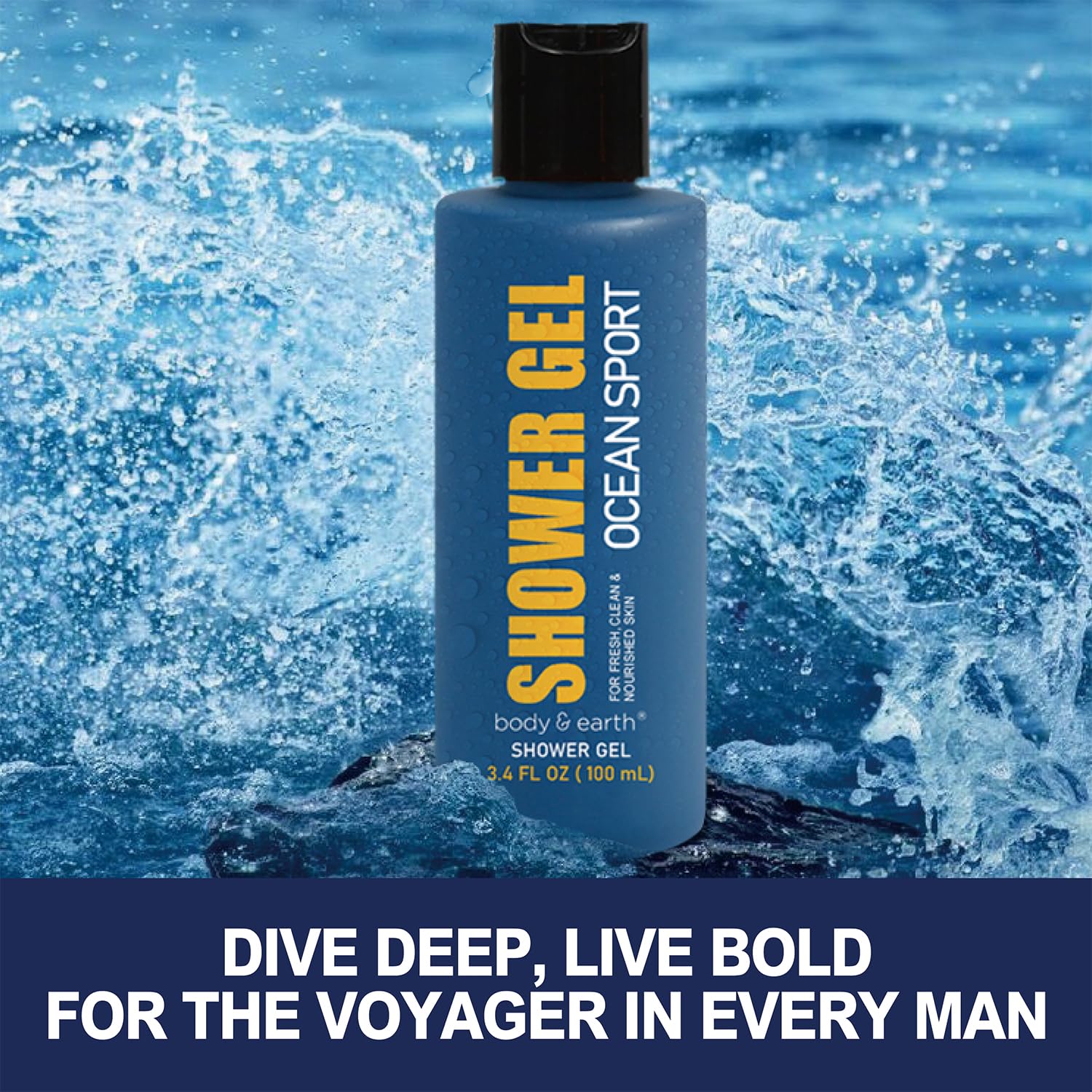 Mens Gifts 3pcs Gift for Men, Fresh Ocean Scent Gift Sets, Mens Birthday and Christmas Gifts for Men, Father Day Gift