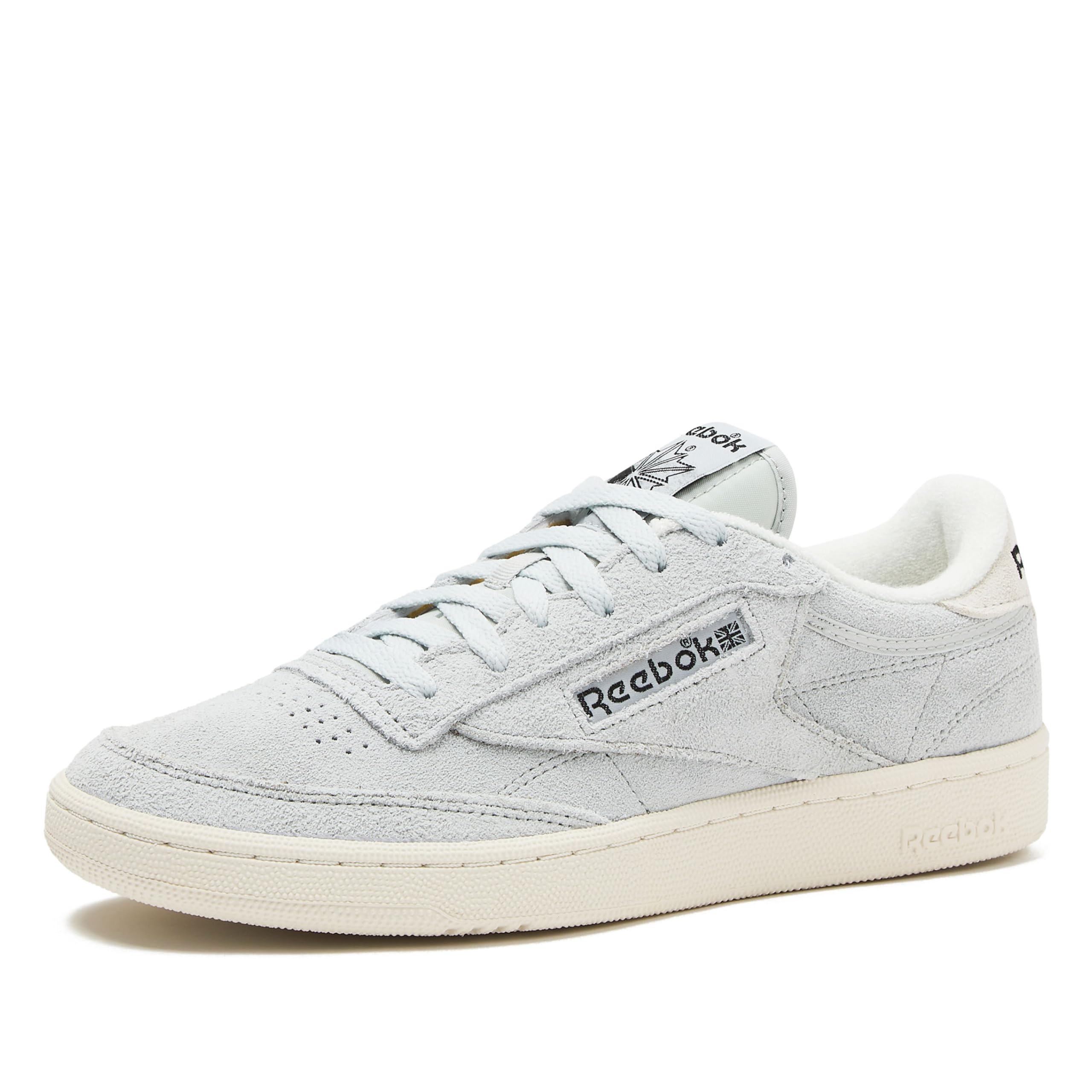 Reebok Mens Club C 85 Vintage Tennis Sneakers for Men, Simple Grey/Chalk/Black, 9.5