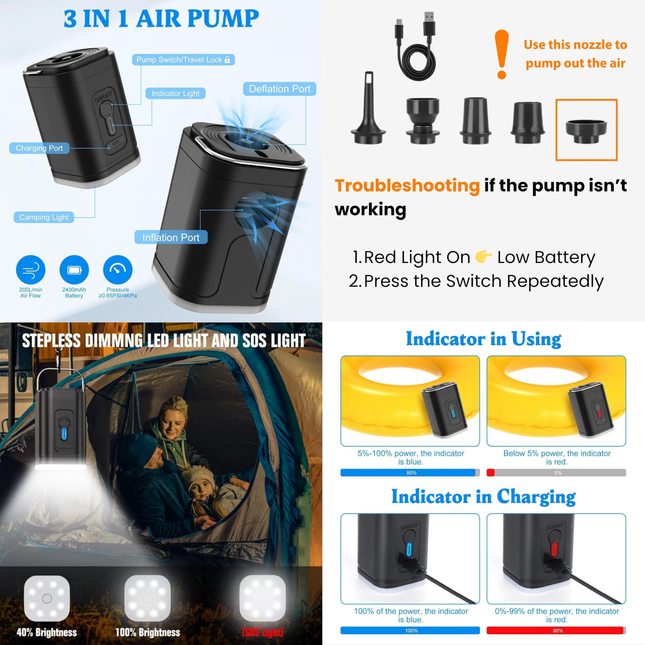 Megaback Vacuum Bags for Travel with Pump, Reusable Vacuum Compression Bags for Luggage, IP68 Waterproof, Top-open Design, Fits 20/24/28 Inch Suitcase (2PC+Pump, 43L)