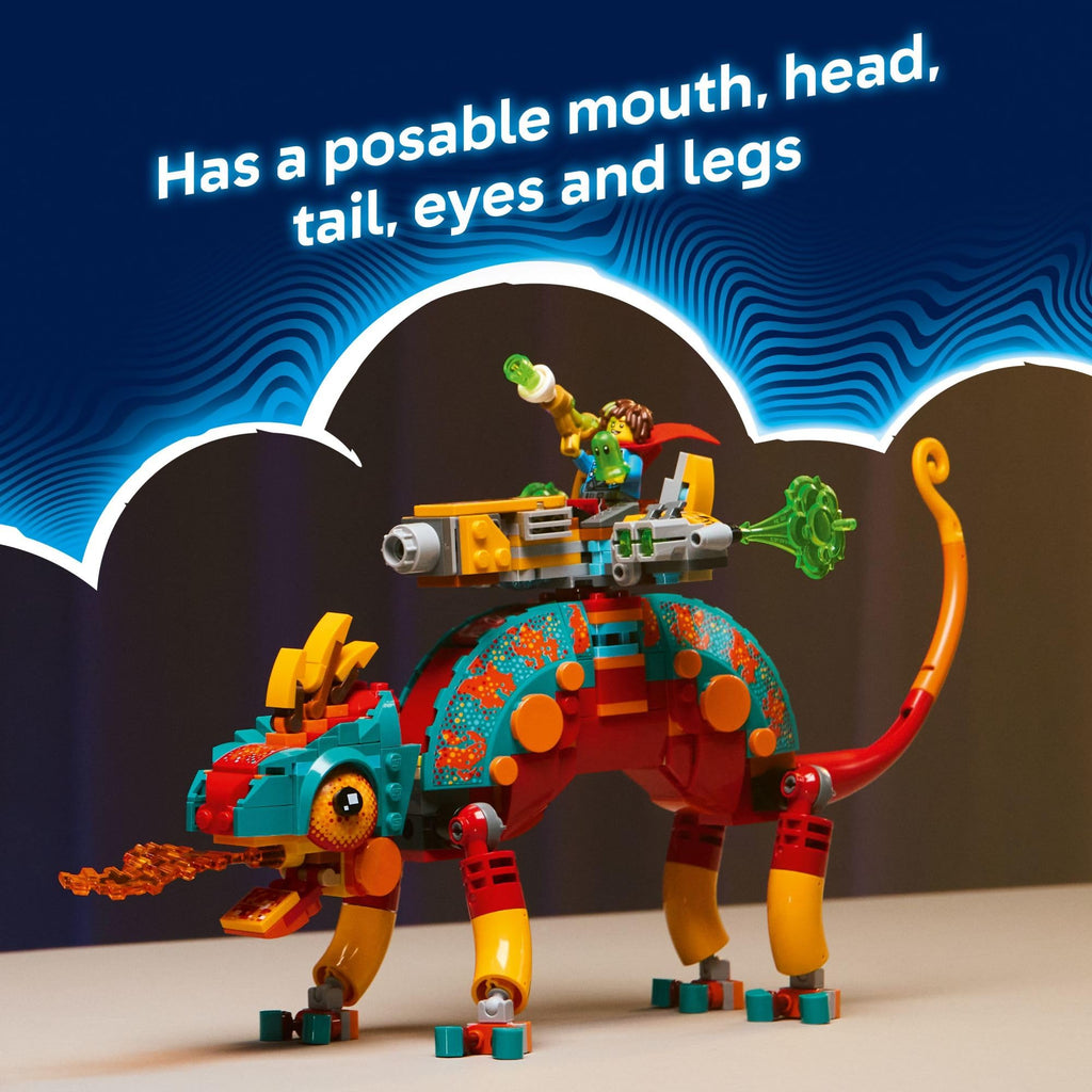 LEGO DREAMZzz Mateo’s Fire Chameleon Building Toy - Pretend Play Set for Kids, Ages 7+ - Storytelling Toy for Boys & Girls - 2 Construction Modes for Pretend Play - Gift Idea for Birthdays - 71492