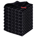 Homaxy 100% Cotton Terry Kitchen Dish Cloths, Ultra Soft and Absorbent Dish Towels for Kitchen, Suitable for Drying and Washing Dishes, 8 Pack, 12 x 12 Inches, Black