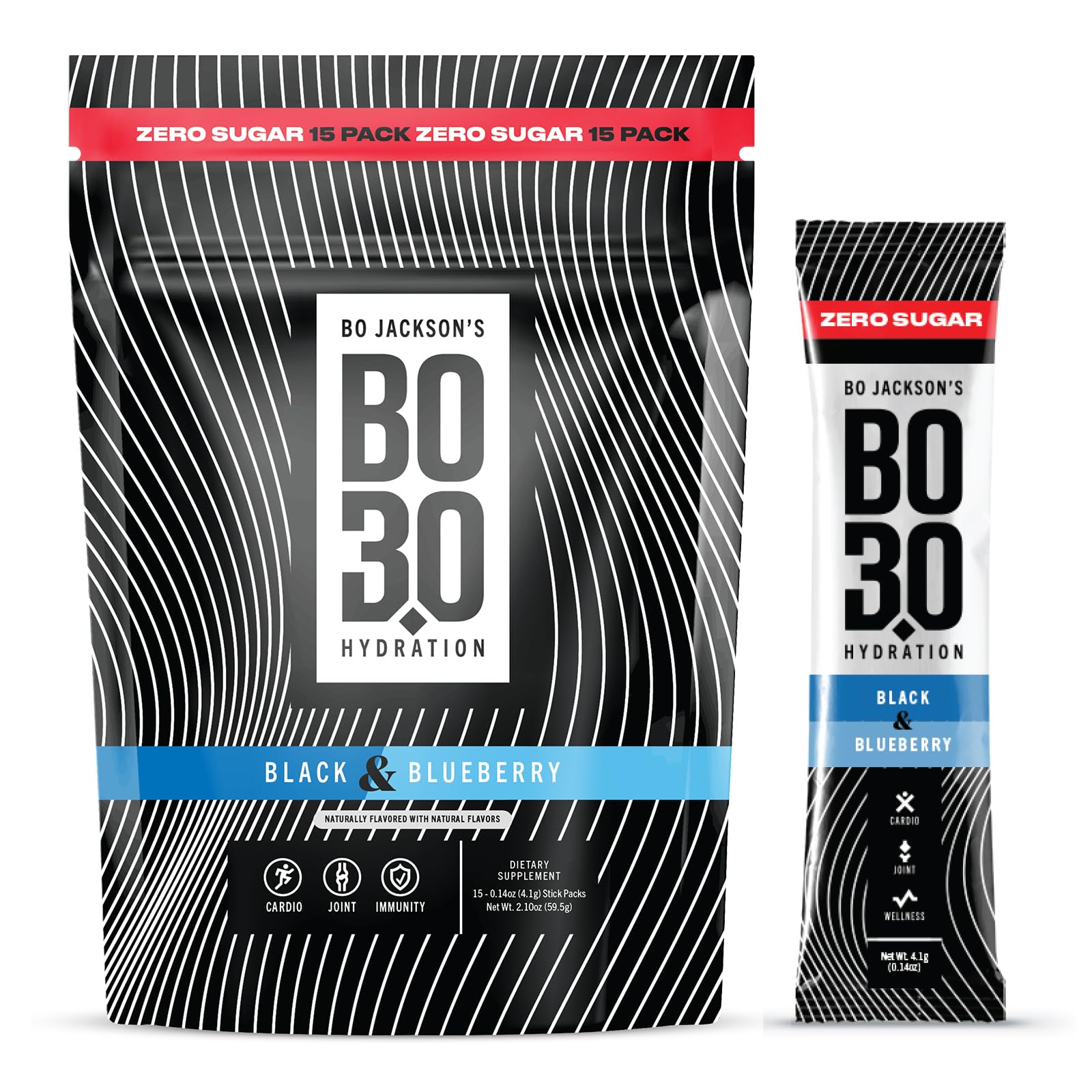 BO3.0 Sugar Free Electrolyte Powder Packets – Keto-Friendly Hydration & Joint Support | Zero Sugar Electrolytes for Active Adults, Fasting, and Recovery