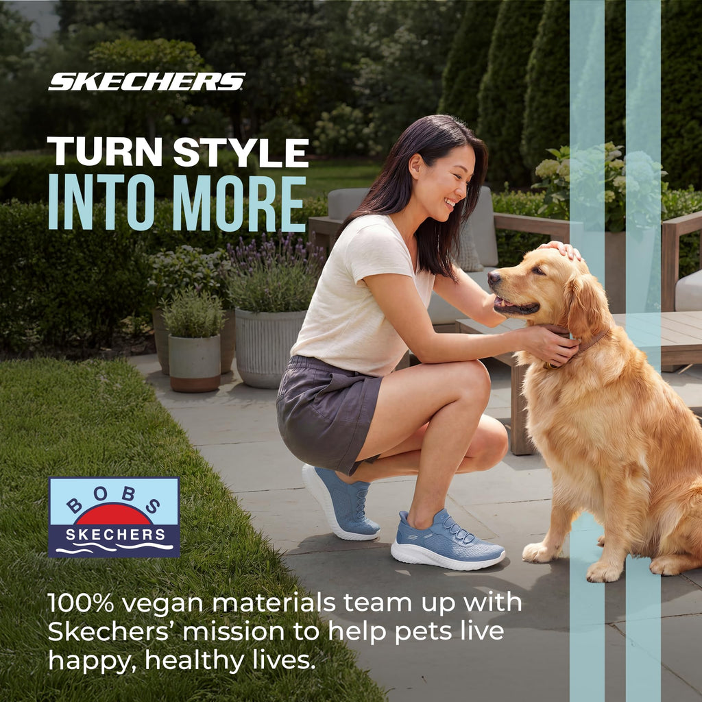 Skechers Women's Hands Free Slip-ins Bobs Squad Chaos - in Color, Slate, 10