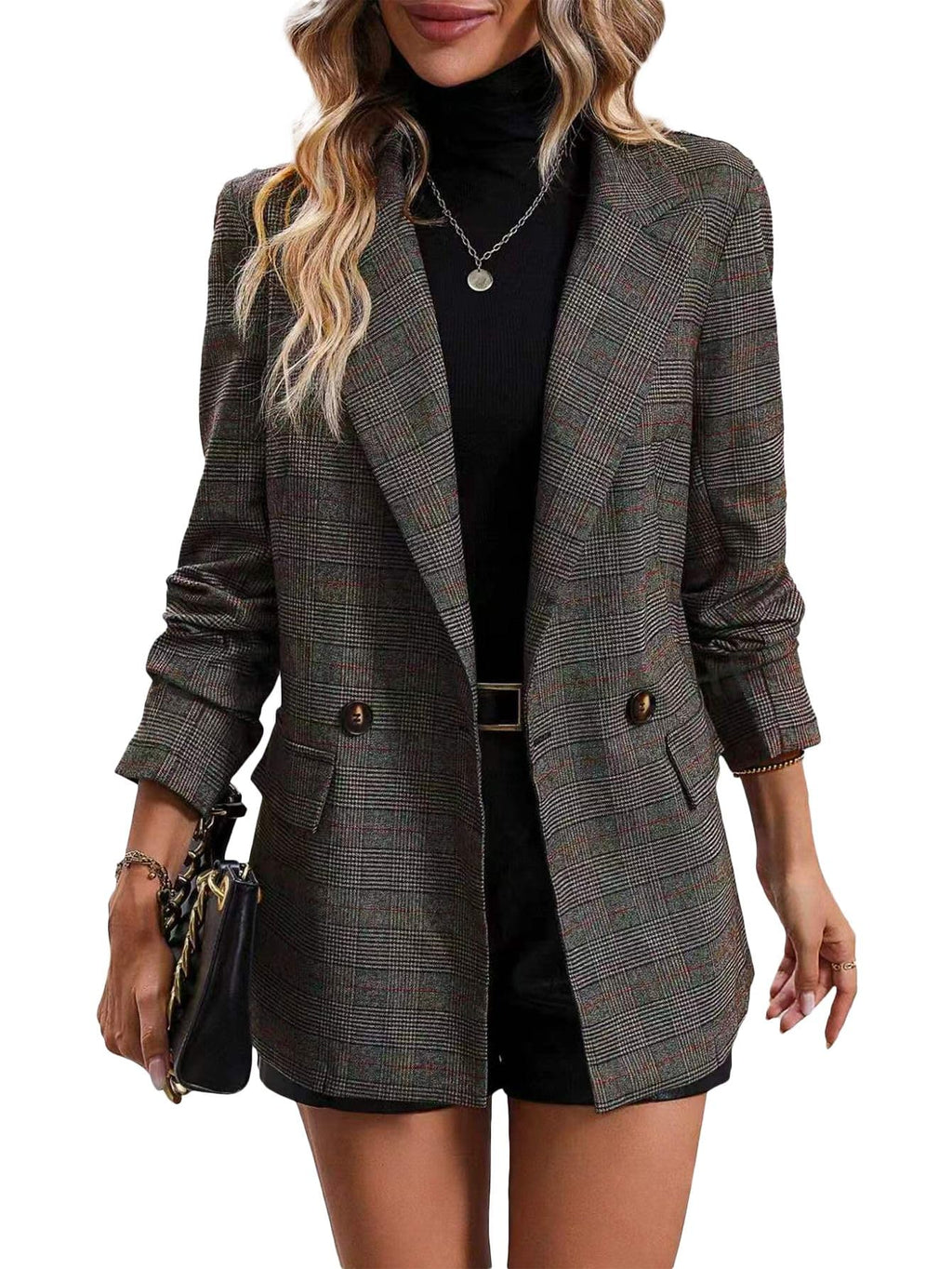 Mina Self Black Blazer Jacket for Women Womens Fashion 2026 Spring Today Clothes Trendy Clothing Boyfriend Outfits Petite Blazers Jackets Women's Fashion Suits