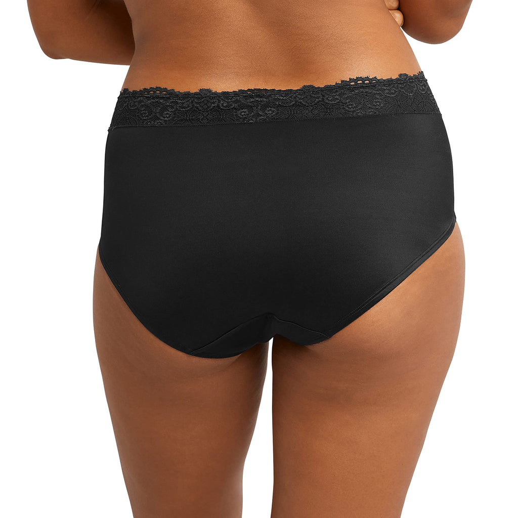Bali Women's Hi-Cut Panties, High-Waisted Smoothing Panty, High-Cut Brief Underwear for Women, Comfortable Underpants