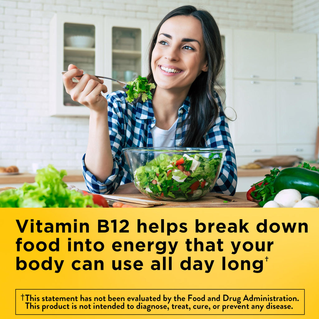 Nature Made Vitamin B12 1000 mcg, B12 Vitamins, Dietary Supplement for Energy Metabolism Support, 160 Time Release Tablets, 160 Day Supply