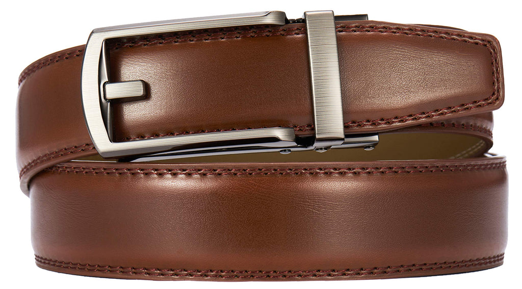 CHAOREN Mens Dress Belt - Ratchet Belt Leather 1 1/4" Comfort Click - Perfect Companion to Mens Dress Shoes