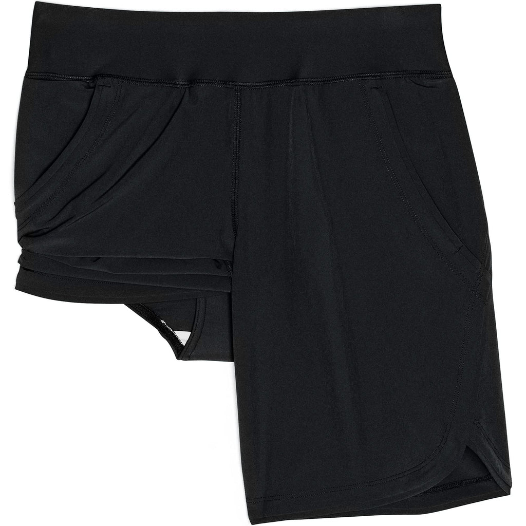 Lands' End Womens Sunshade UPF 50 9 Inch Board Shorts with Panty Black Petite 0