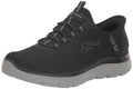 Skechers Men's Summits High Range Hands Free Slip-in Sneaker, Black/Charcoal, 11.5