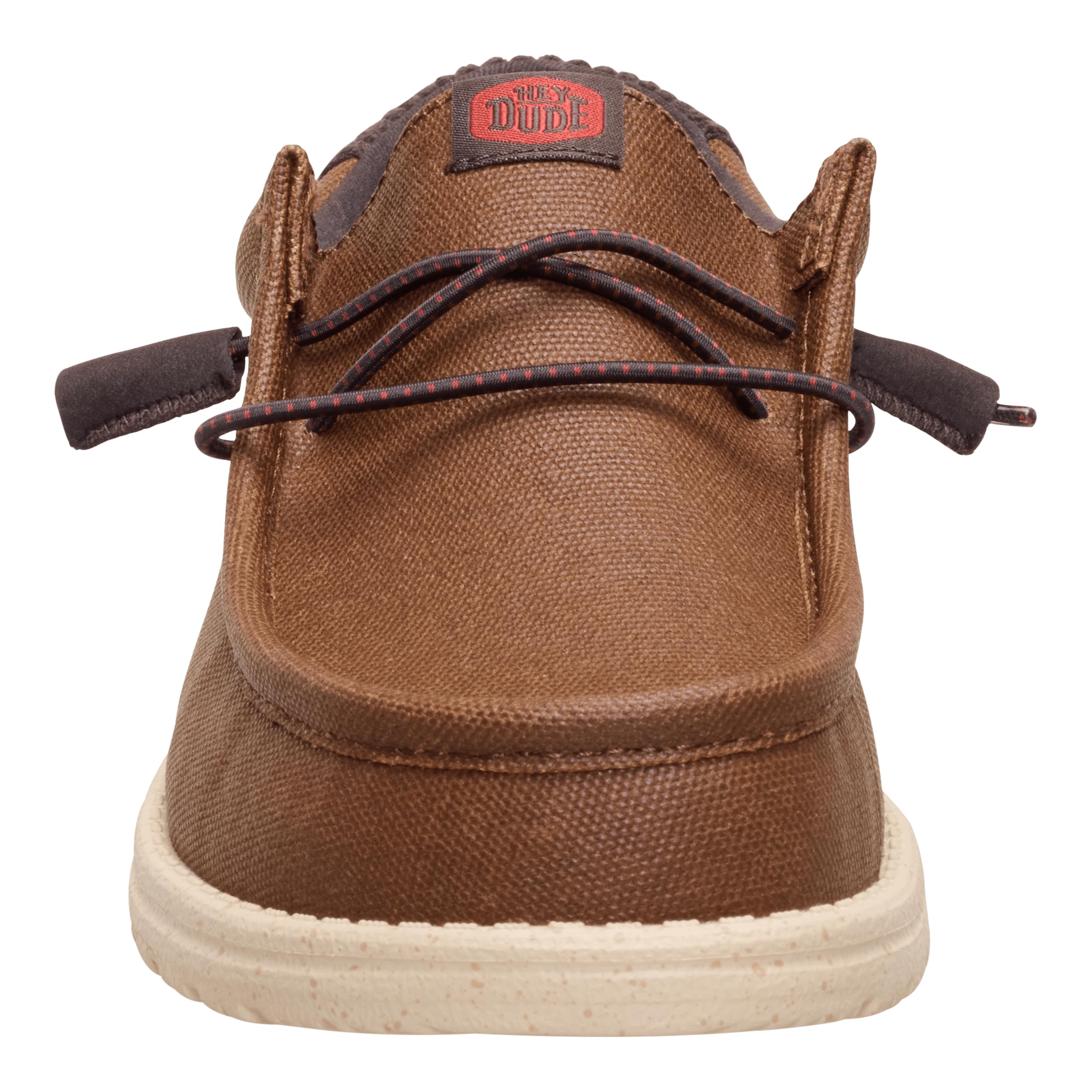 HEYDUDE Wally Waxed Casual Brown Size 11, Men’s Shoes, Slip-on Loafers, Comfortable & Light-Weight
