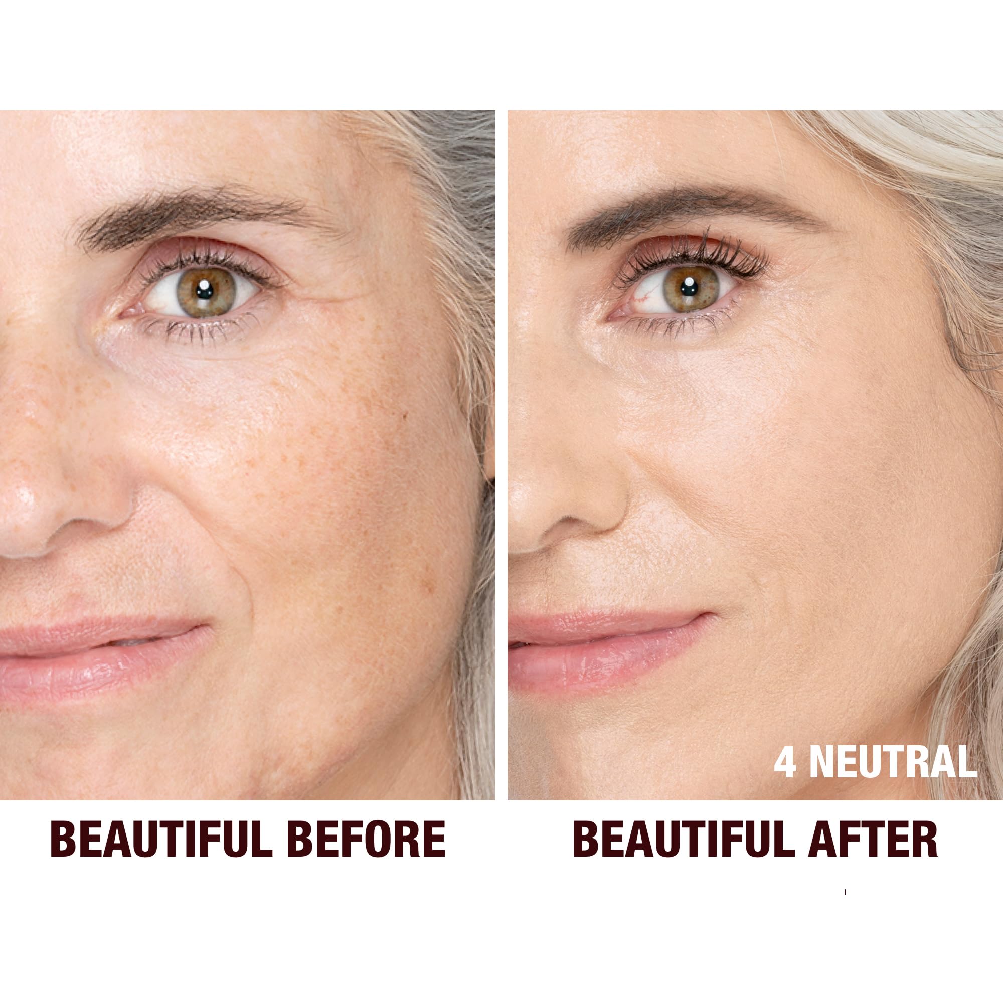 Charlotte Tilbury Beautiful Skin Medium Coverage Hydrating Foundation - Buildable Liquid Makeup for Instant Glow, Plumping Hydration & Lasting Skincare Benefits - 4 Neutral