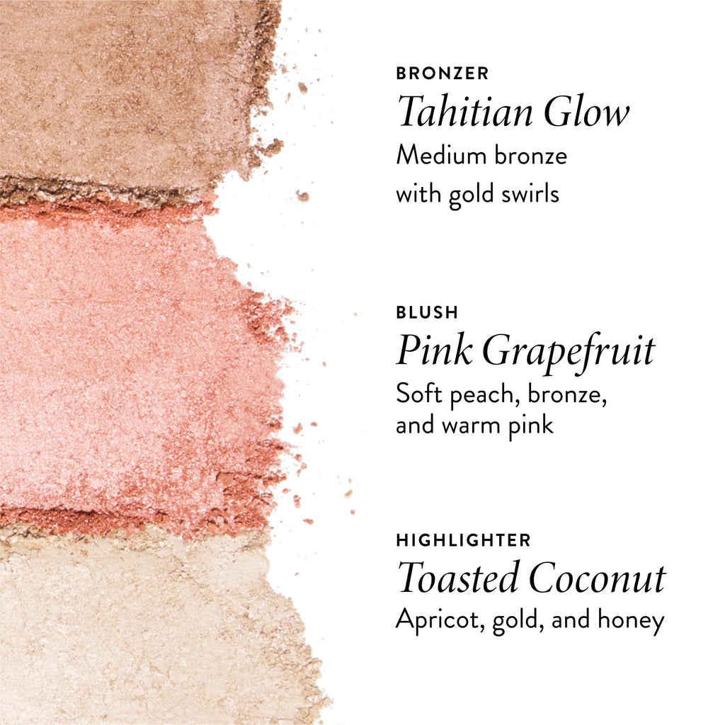 LAURA GELLER NEW YORK Geller's Greatest Lift-n-Glow Baked Trio Palette - Highlighter, Blush, Bronzer - All Skin Tones