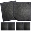 Spunspon 6 - Pack Swedish Kitchen Dish Cloths - Reusable Paper Towels for Counters & Dishes - Eco Friendly Cellulose Sponge Cloth - (Black)