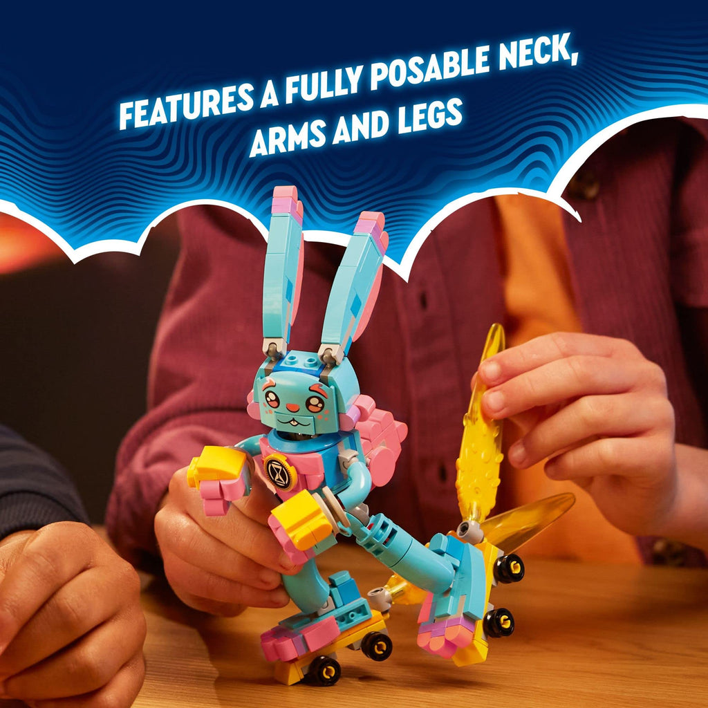LEGO DREAMZzz Izzie and Bunchu The Bunny Building Toy Set, 2 Ways to Build Bunchu The Bunny, Includes Grimspawn and Izzie Minifigures, Gift for Kids Ages 7 and Up, 71453