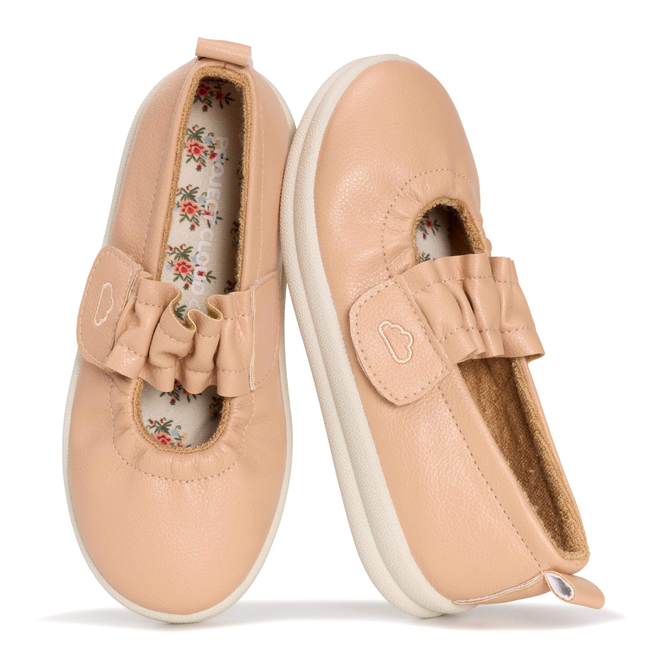 Project Cloud Toddler Shoes Non-Slip Mary Jane Flat Shoes for Girls - Lightweight Girls Shoes with Soft & Plush Foam Insole - Mary Janes Kids Shoes & Girls Sneakers (Taylor, BLUS,5T)