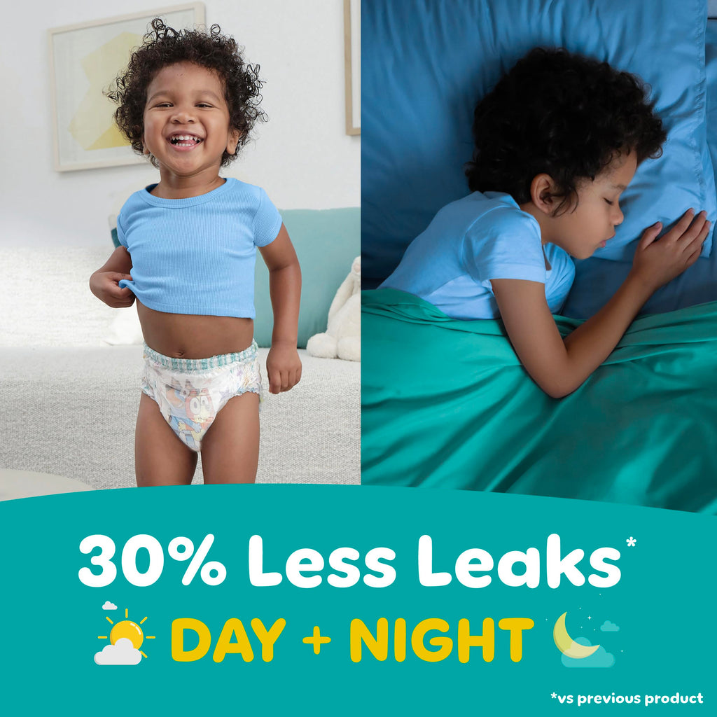Pampers Training Pants - Easy Ups Boys & Girls Bluey - Size 3T-4T, 124 Count, Children's Potty Underwear (Packaging May Vary)