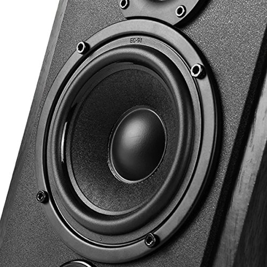 Edifier R1700BT Bluetooth Bookshelf Speaker - Active Near-Field Studio Monitors - Powered Speakers 2.0 Setup Wooden Enclosure 66w RMS (Black)