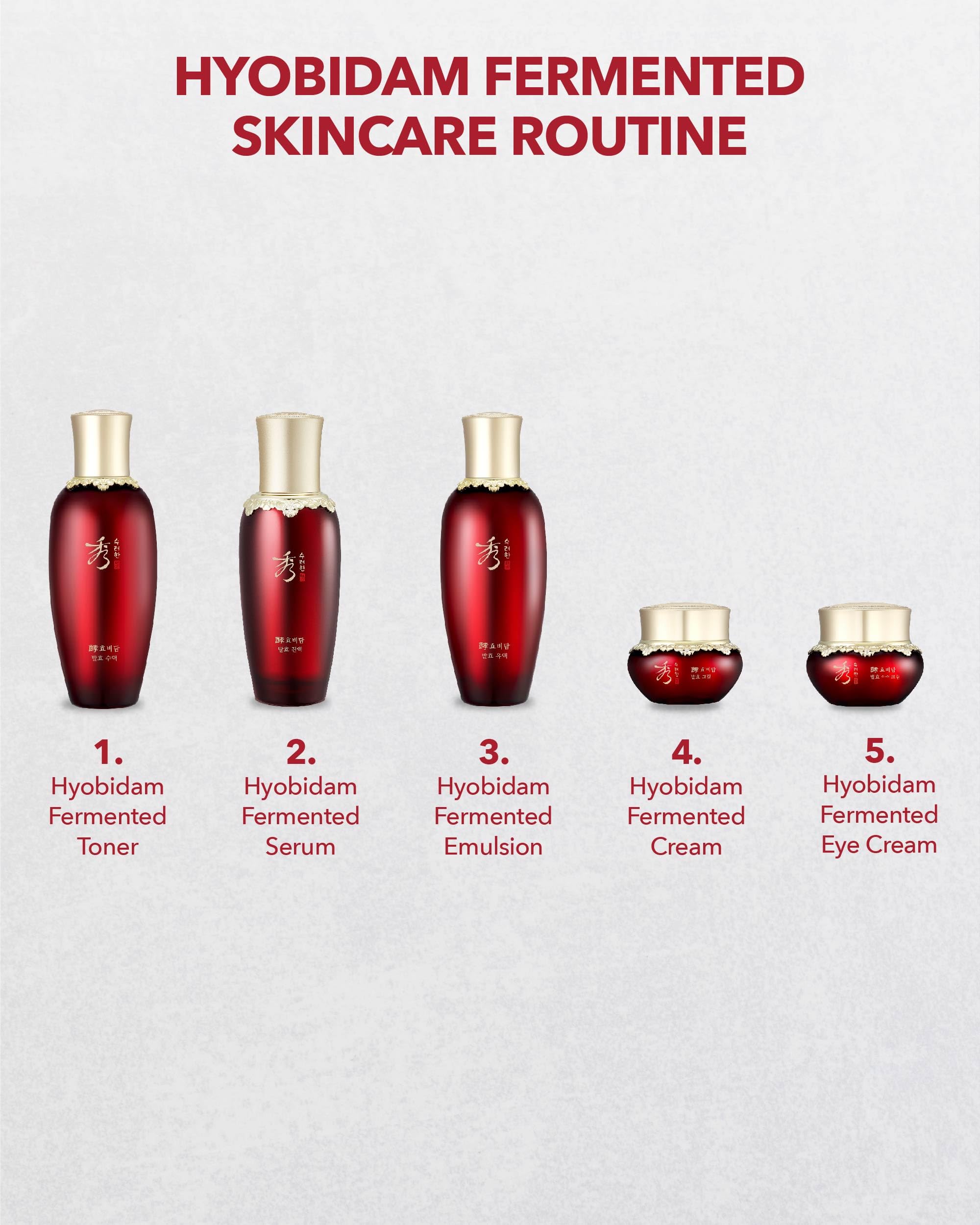 Sooryehan Hyobidam (Fermented Essence, 1.5fl oz) - Korean Skin Care. Rich, Creamy Serum for Reduced Wrinkles & Deep Hydration. Wild Ginseng, Snow Fungus Extract.