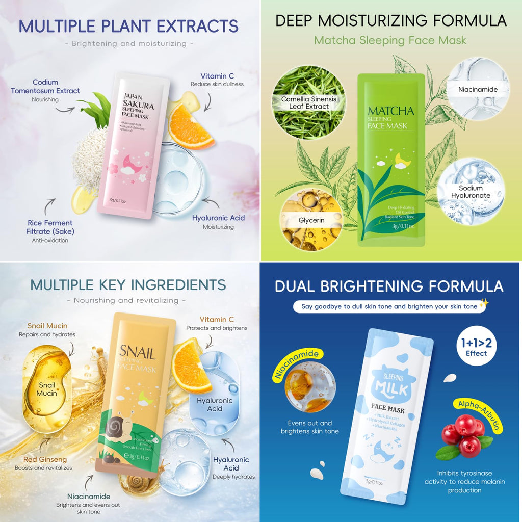 Face Mask Skincare Set,24 Pcs Pamper Gifts for WomenGifts - Skincare Set with Face Mask,&Cream,Lip Masks,Eye Patch,Care Package Gift Sets for Women Girlfriend,Moisturising,Nourish (Multiset 24PCS)
