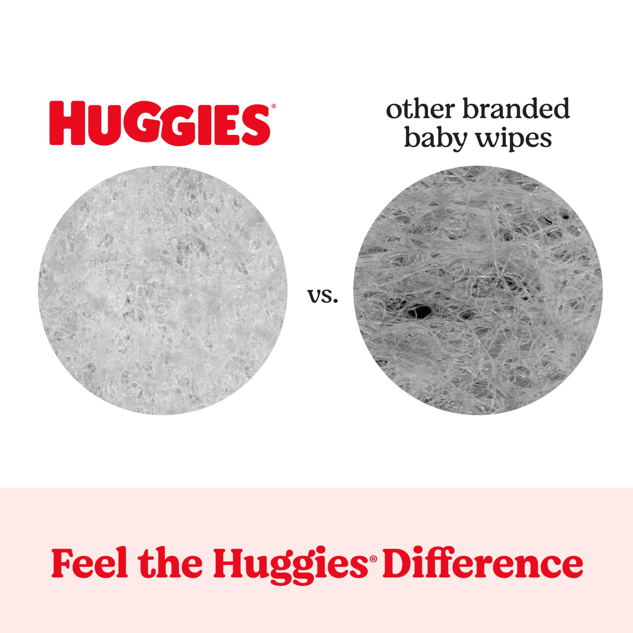 Huggies Simply Clean Unscented Baby Diaper Wipes, 11 Flip-Top Packs (704 Wipes Total), Packaging May Vary