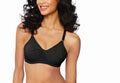 Bali Women's Lace and Smooth Underwire Bra, Black, 40DD
