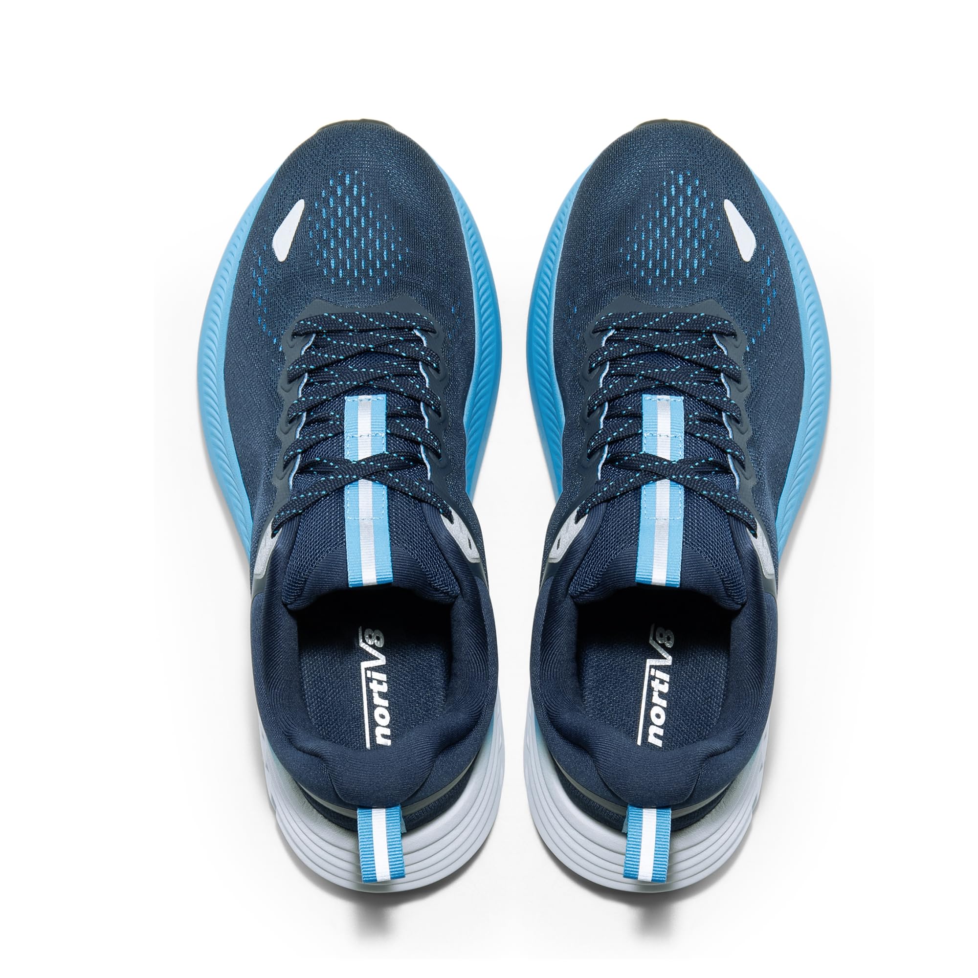 NORTIV 8 Men's Walking Shoes Running Tennis Cushioning ActiveBreeze Non Slip Athletic Gym Workout Comfortable Fashion Sneakers,Size 10,Blue,SNWS246M
