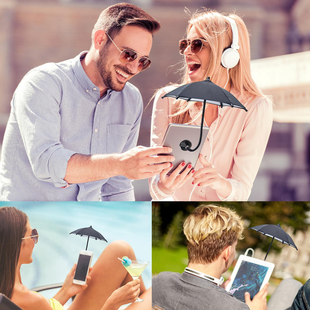 Magnetic Phone Umbrella for Sun,Outdoor Phone Sun Shade Shield with Flexible Angle Design & Rotatable Phone Ring,Umbrella for iPhone 17 Air 16 15 14 13 Pro Max Plus,Mag-Safe Case &All Phone Anti-Glare