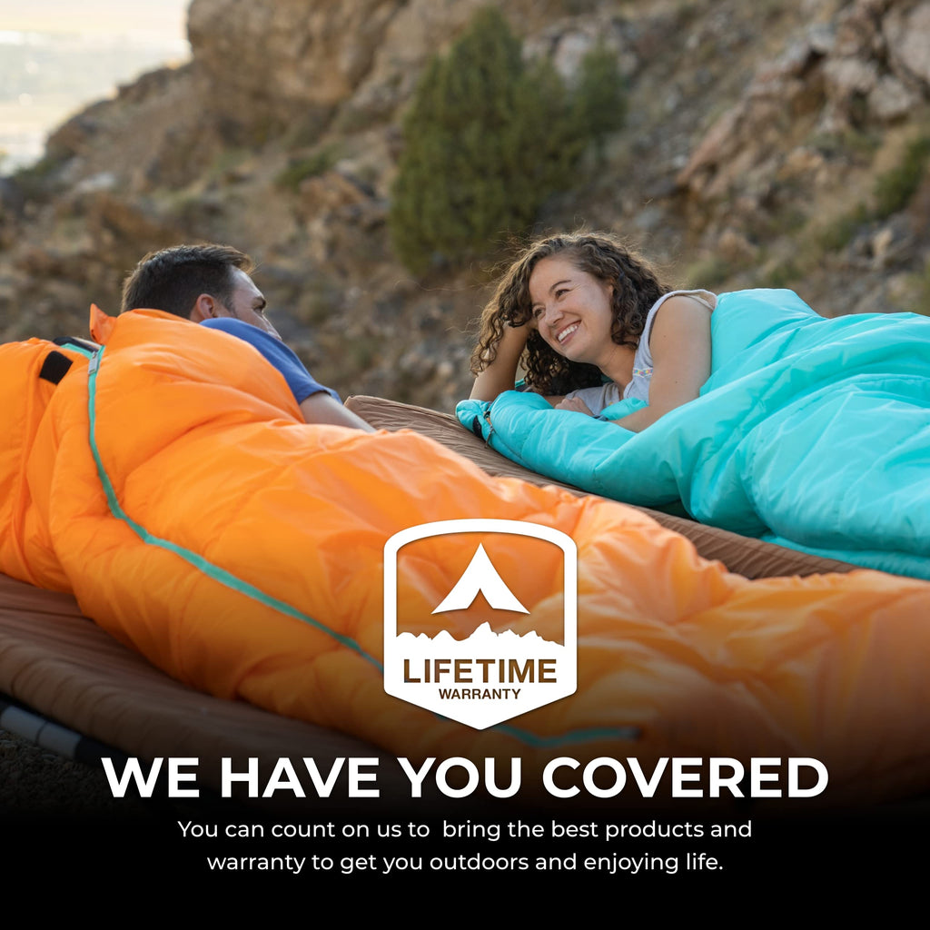 Teton Celsius Regular, 0 Degree Sleeping Bag, All Weather Bag for Adults and Kids Camping Made Easy and Warm Compression Sack Included