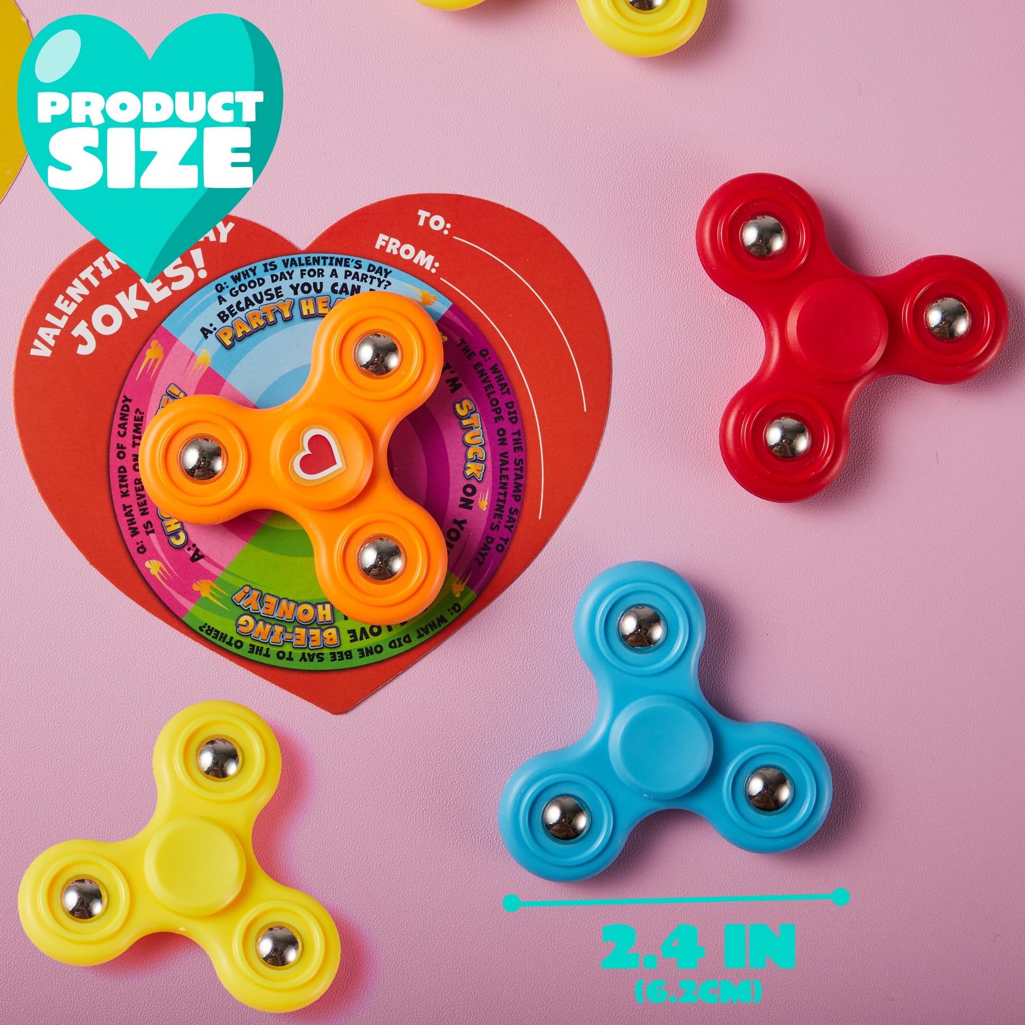 JOYIN 28 PCSFidget Spinner with Gifts Cards, Stress Relief Hand Finger Spinner Fidget Toy for Kids Party Favors for Classroom Exchange Toy, School Classroom Prizes Exchange Gift