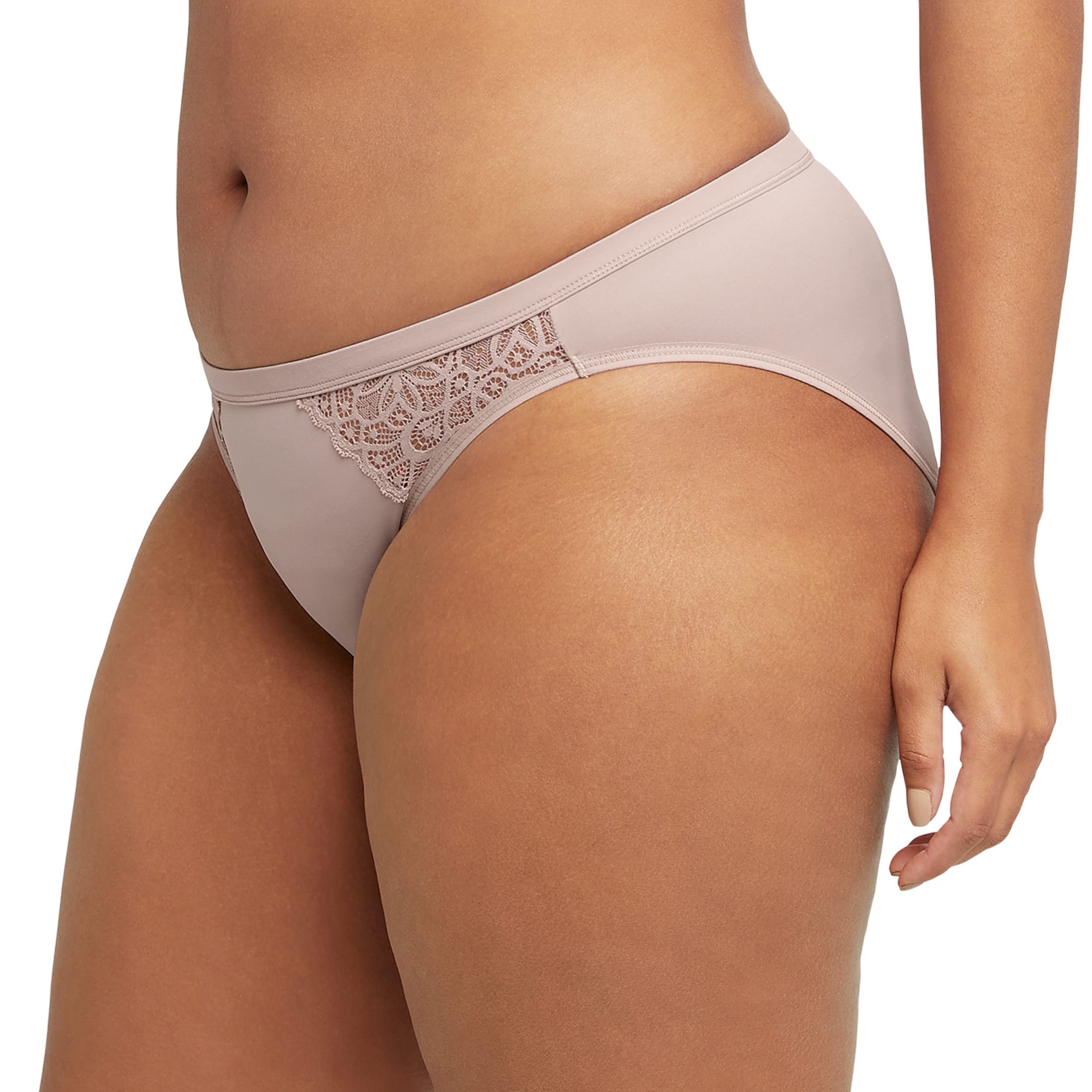 Maidenform Womens Moderate Protection Period Panties, Built-in Liner, Odor Guard, 3-pack Bikini Style Underwear, Black/Sparrow Brown Leopard/Evening Blush, Large US