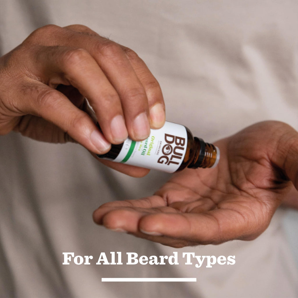 Bulldog Skincare Original Beard Oil, Men's Grooming, Beard Moisturiser for Softer, Supple Beards, 30g