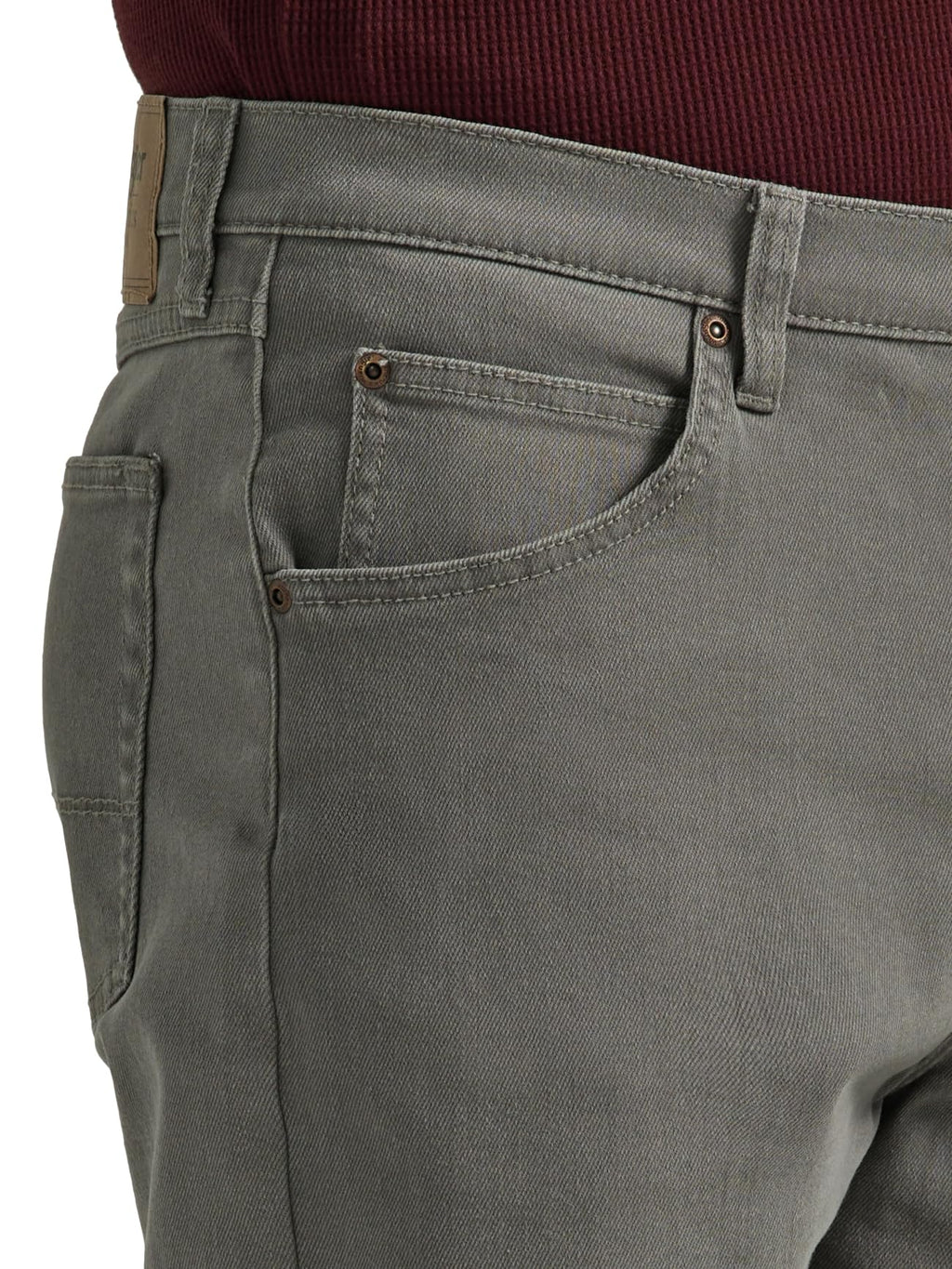 Wrangler Authentics Men's Classic 5-Pocket Relaxed Fit Flex Jean Gargoyle 36W x 30L