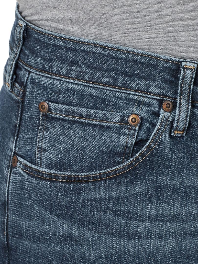 Wrangler Authentics Men's Comfort Flex Waist Relaxed Fit Jean, Smoke, 42W X 34L