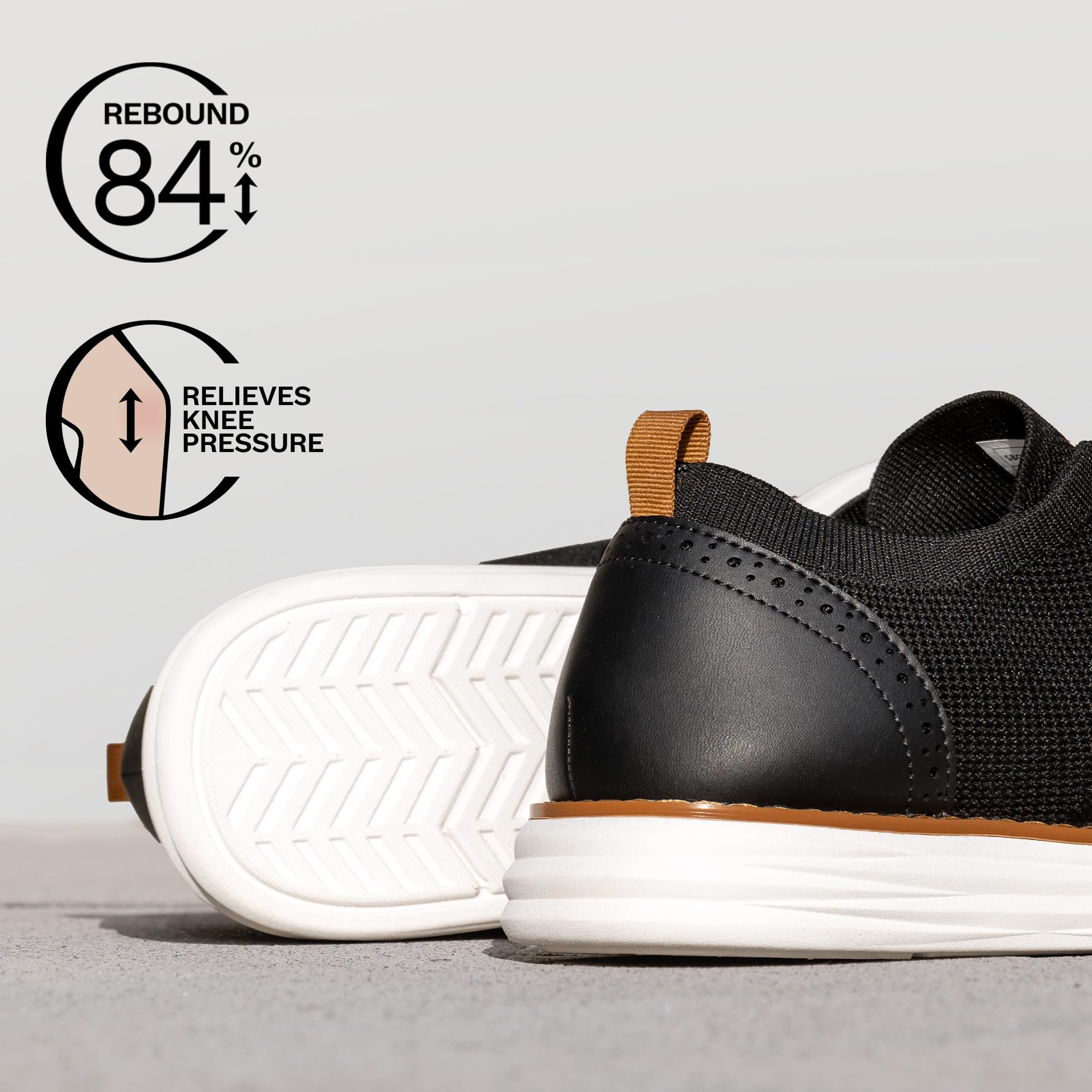 Bruno Marc Men's KnitFlex Craft Mesh Oxfords Sneakers Casual Dress Lace-Up Lightweight Walking Shoes,Size 13,6-Black,SBOX2406M