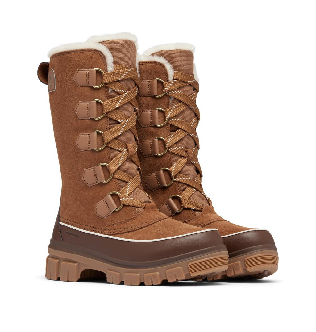 SOREL Women's Tivoli V Tall Waterproof Boot - Velvet Tan, Tobacco - 8