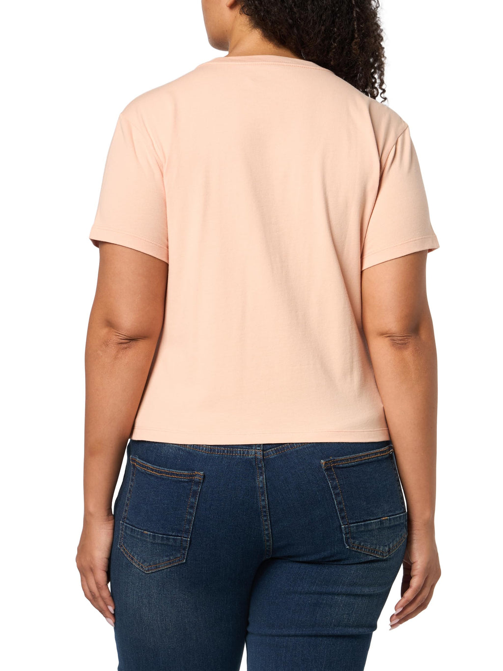 Calvin Klein Women's Slim Fit Monogram Tee Pink Sand