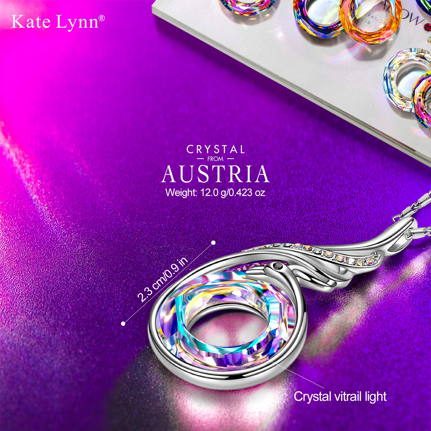 Kate Lynn "Rise From the Ashes Phoenix Earrings Necklace & Bracelet Set, Symbol of Luck and Renewal