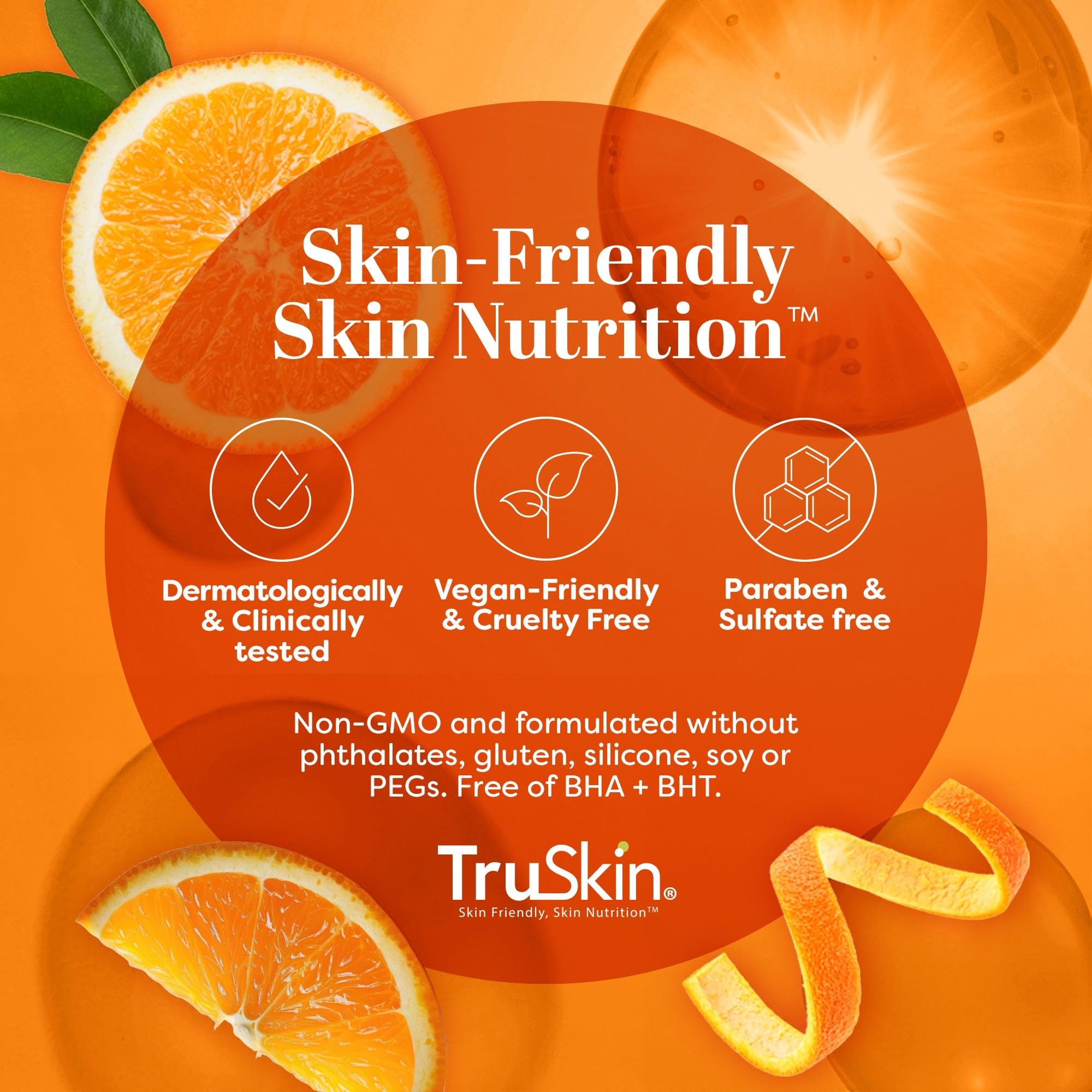 TruSkin Vitamin C Serum for Face – Anti Aging Face Serum with Hyaluronic Acid & Vitamin E – Brightening Formula for Improving Appearance of Dark Spots, Fine Lines & Wrinkles – All Skin Types, 1 fl oz