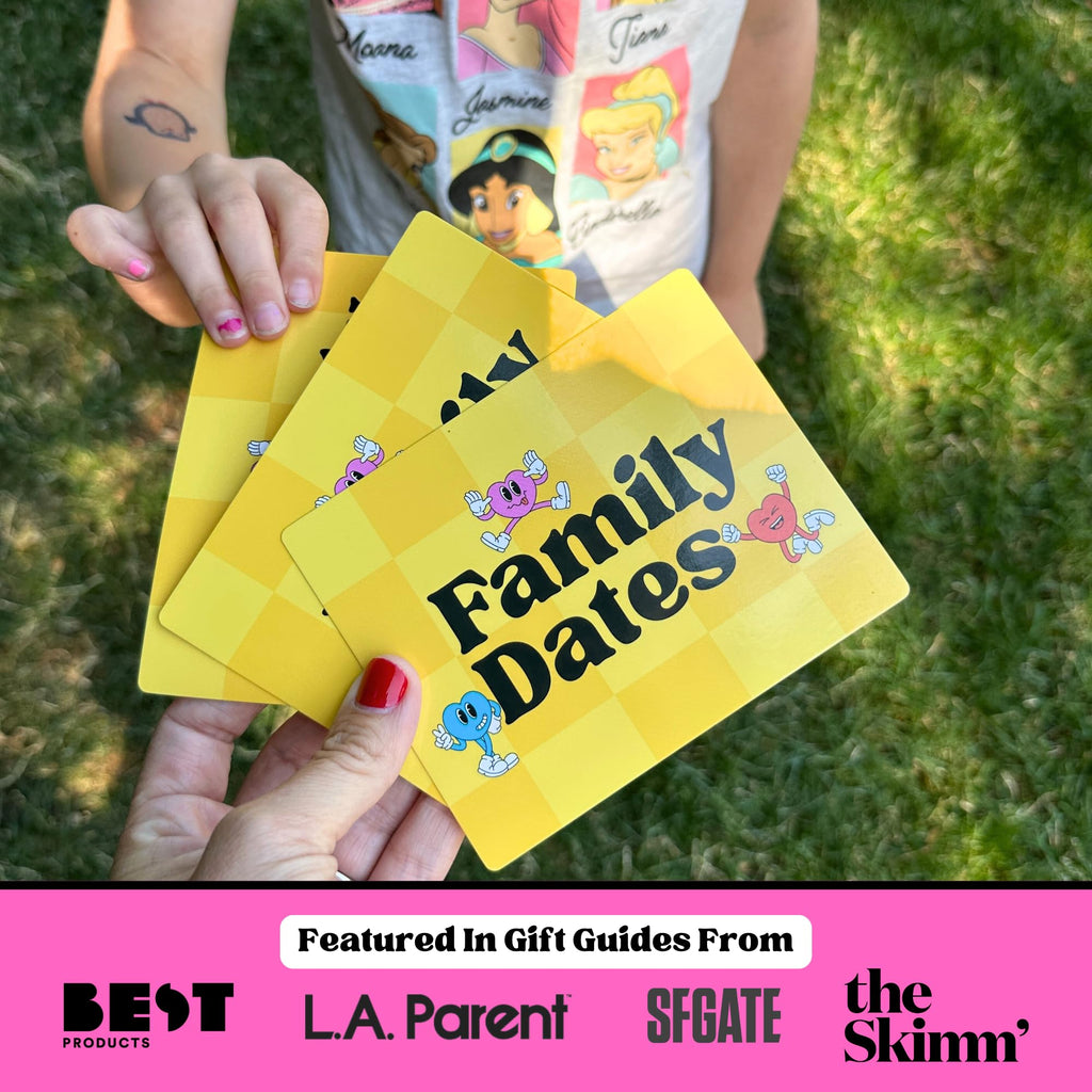 Happy Duo Family Dates 40 Scratch Off Cards – Fun Activities & Date Night Ideas for Kids and Parents – Adventure Card Game for Families – Valentine Gift for Kids & Family Nights
