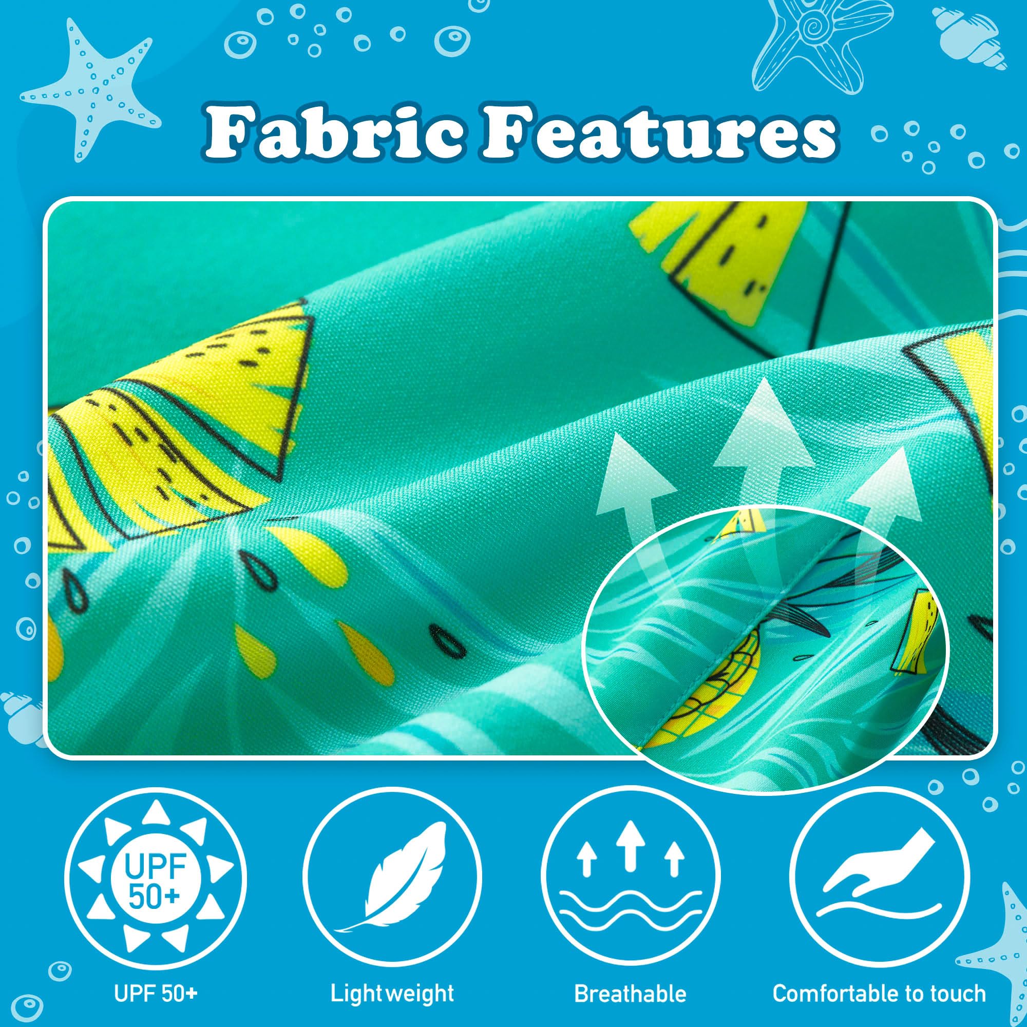 UMELOK Boys Swim Trunks Swimsuit Boxer Brief 2 in 1 Compression Liner Stretch Swim Shorts Quick Dry Beach Bathing Suit Neon Pineapple 10/12