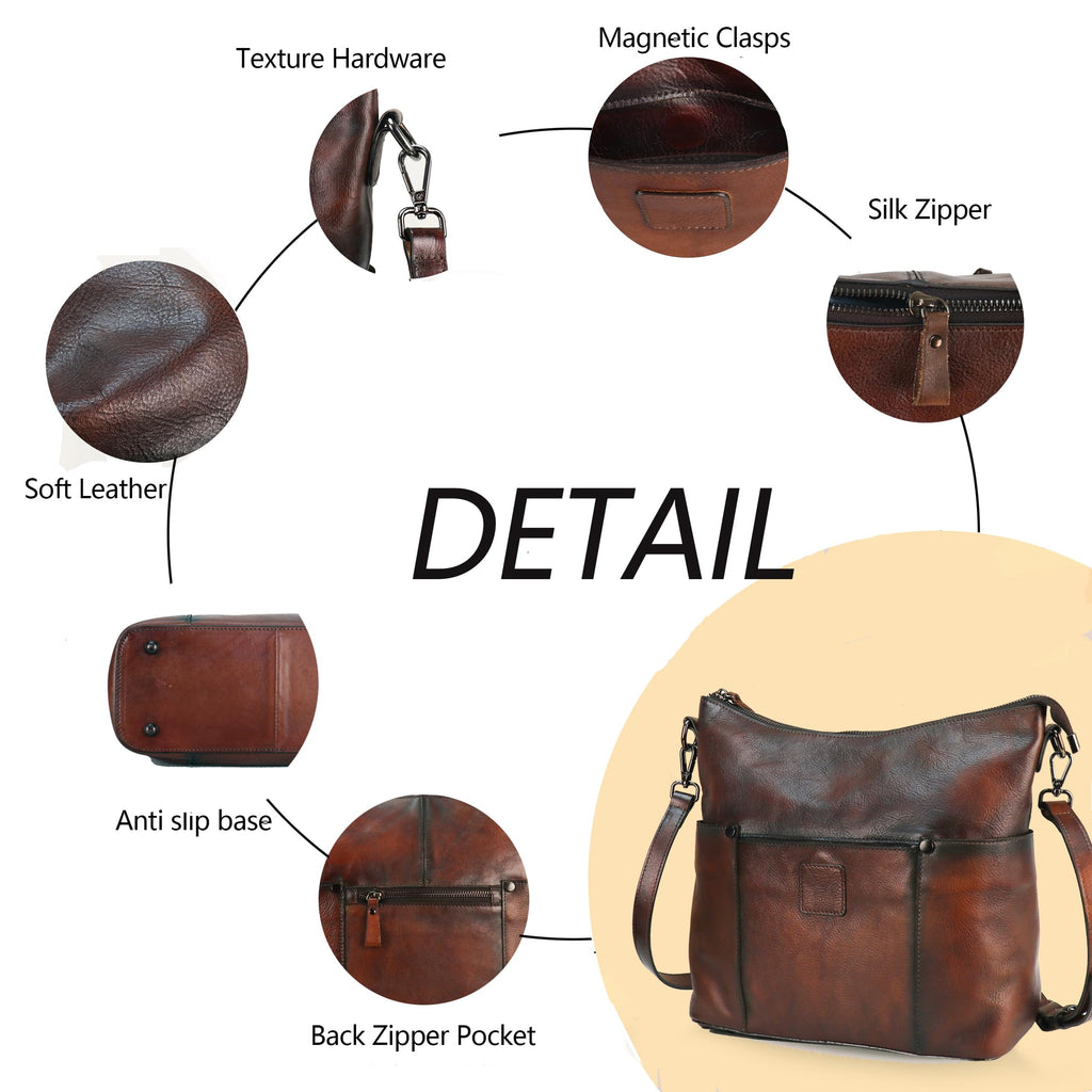 Hobo Bag for Women Crossbody Bag Purse and Handbag Leather Shouler Bags