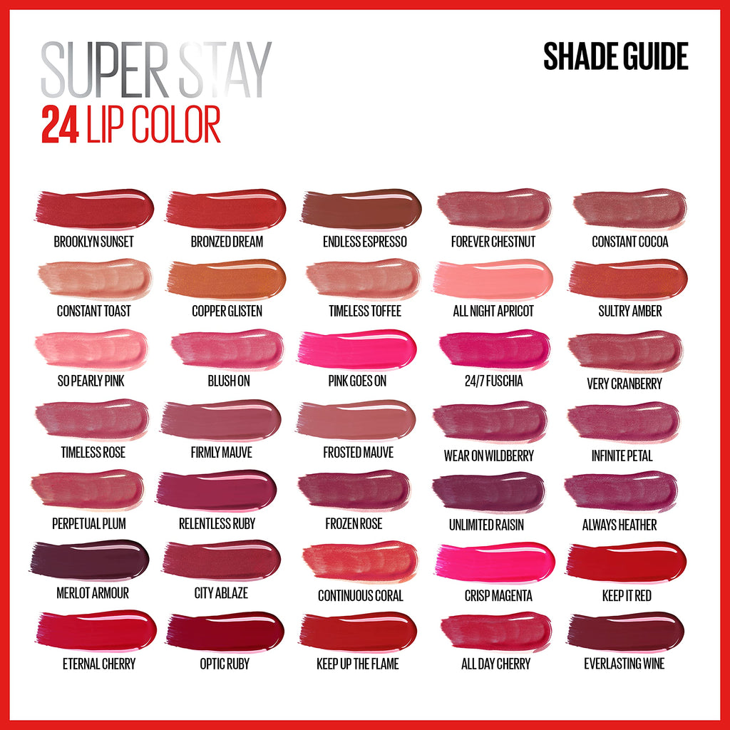 Maybelline New York SuperStay 24, 2-Step Liquid Lipstick K0868200 090 TIMELESS ROSE 0.78 Ounce (Pack of 1)