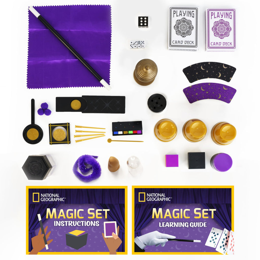 National Geographic Mega Magic Set - More Than 75 Magic Tricks for Kids to Perform with Steps, Video Instructions for Each Trick Provided by a Professional Magician (Amazon Exclusive)