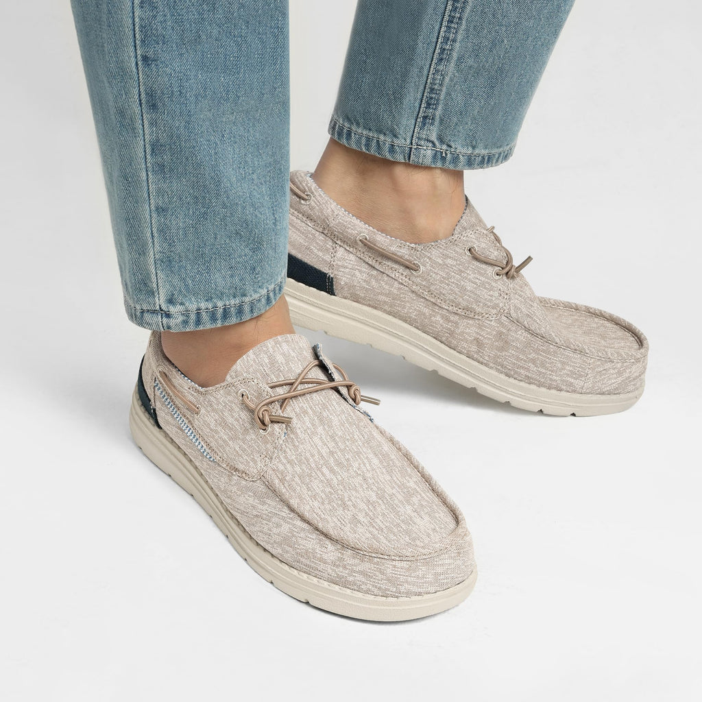 Bruno Marc Men's Slip-on Loafers Casual Boat Shoes,Size 10.5,Khaki,SBLS223M
