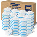Swilsweep 100 Count Toilet Bowl Wand Refills, Disposable Toilet Cleaner Refills, Disposable Wand Heads Compatible with Clorox and the Most Toilet Brushes