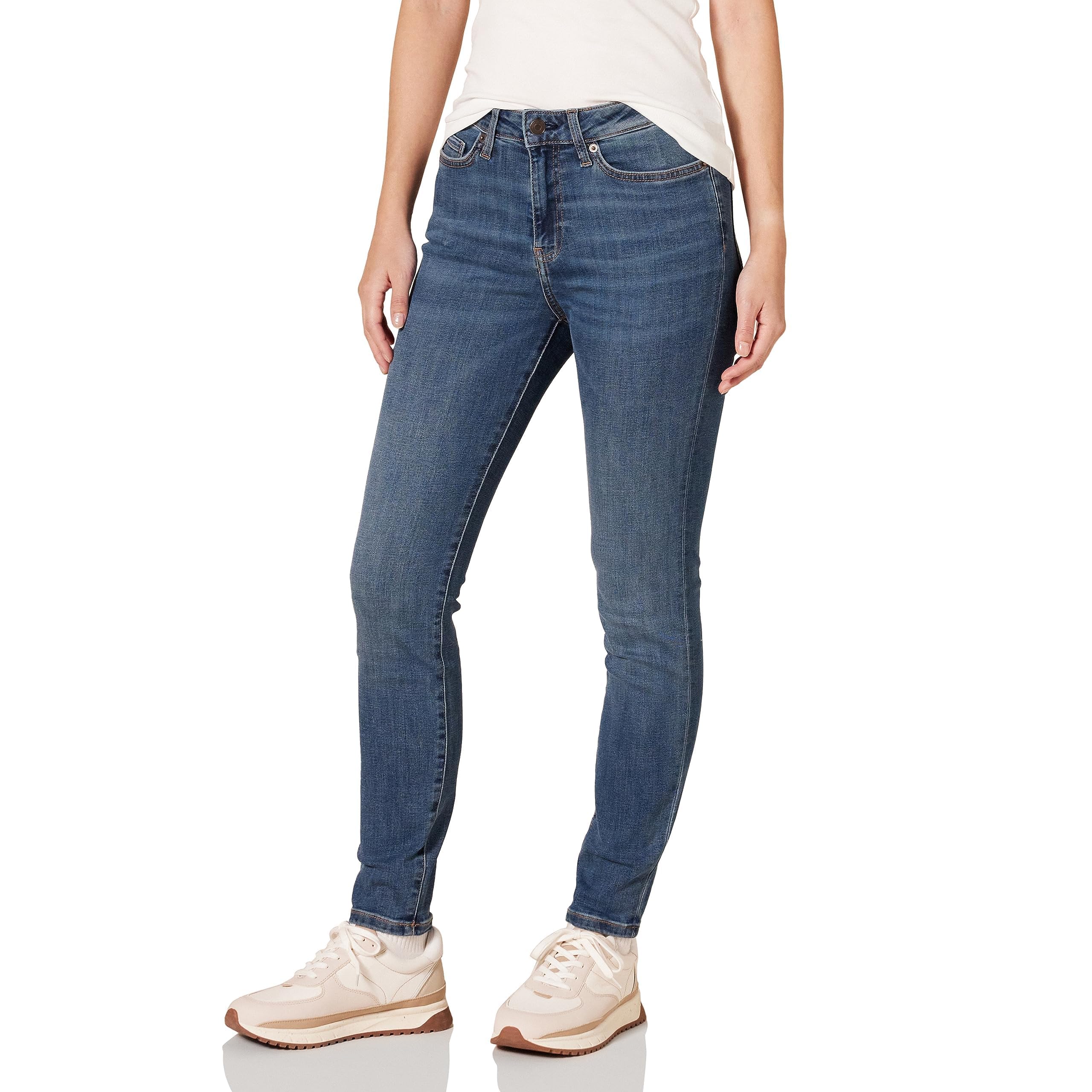 Amazon Essentials Women's High-Rise Skinny Stretch Jeans - Discontinued Colors, Medium Wash, 18