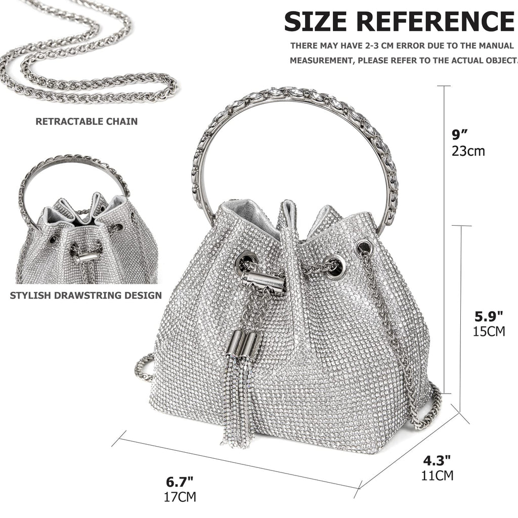 Sweetovo Bling Glitter Purses for Women Fashion Handbags Crossbody Bags Evening Luxury Bags for Party Prom