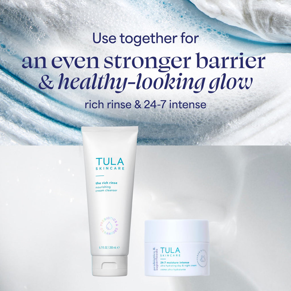 TULA Skin Care 24-7 Moisture Intense Ultra Hydrating Day & Night Cream - Ultra Nourishing Moisturizer for Face, Improves, Soothes & Maintains Skin Balance, 1.5 oz.