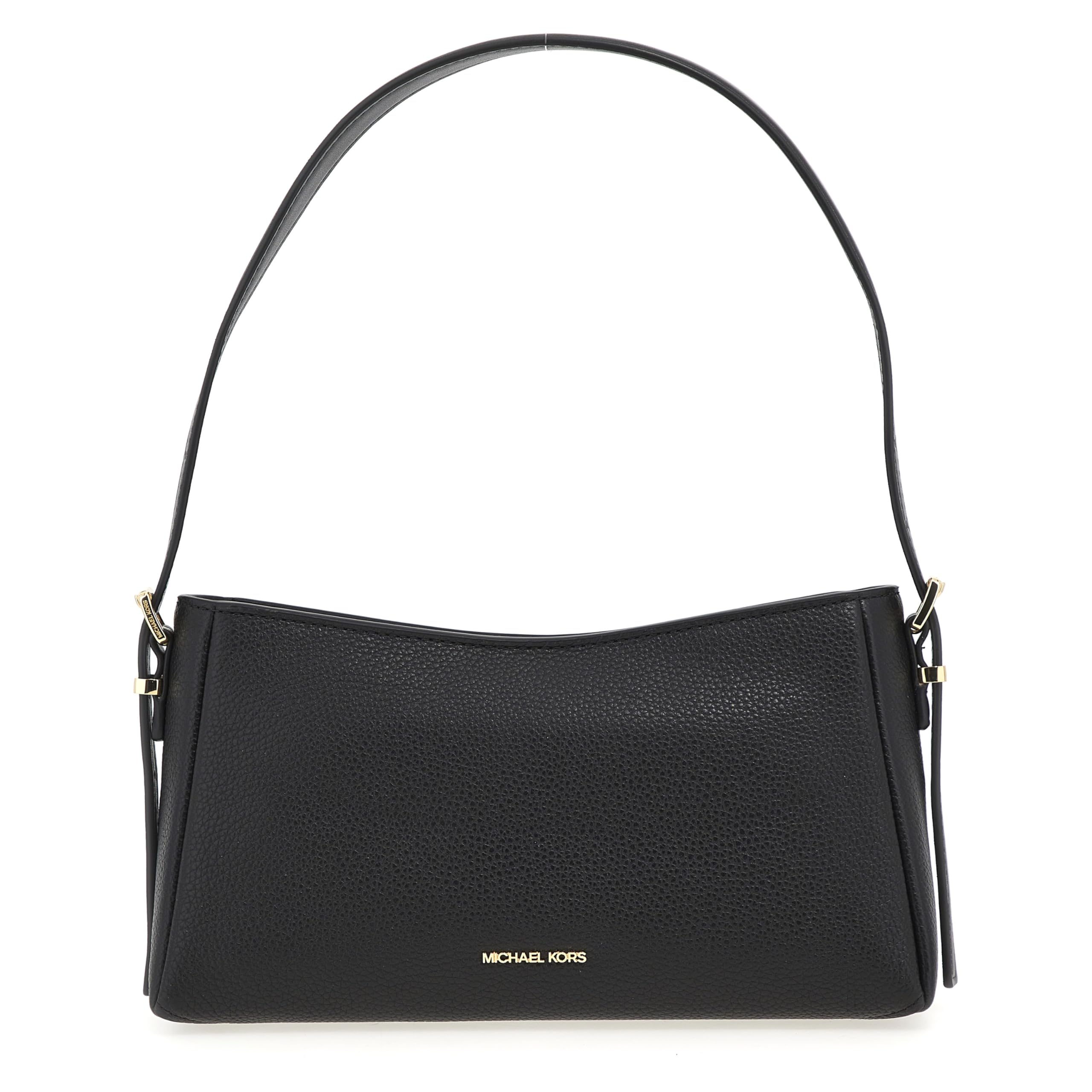 Michael Kors Women's Md Pouchette Hand Bag, black, One Size